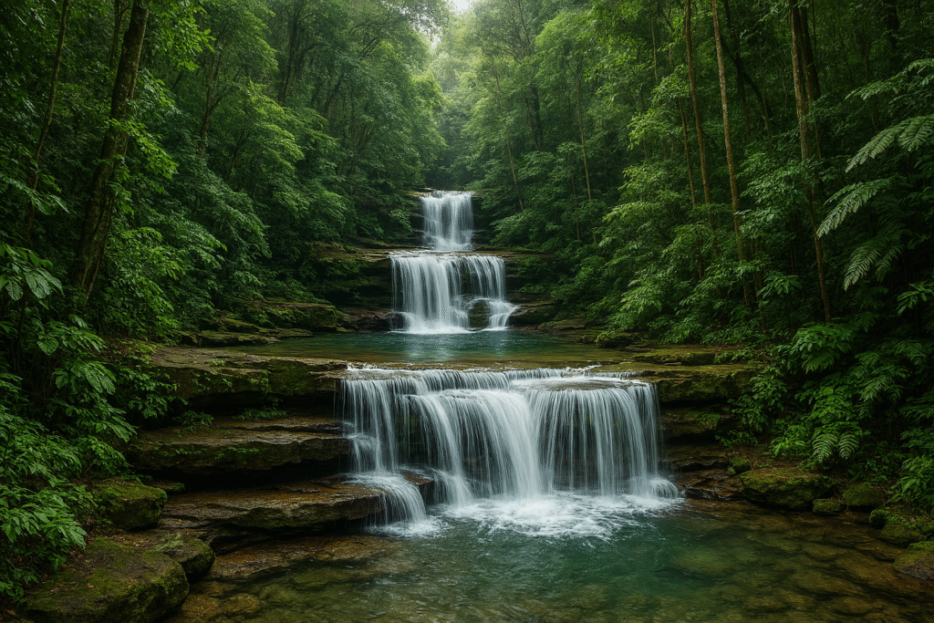 Waterfall in Phu Chong–Na Yoi National Park Thailand